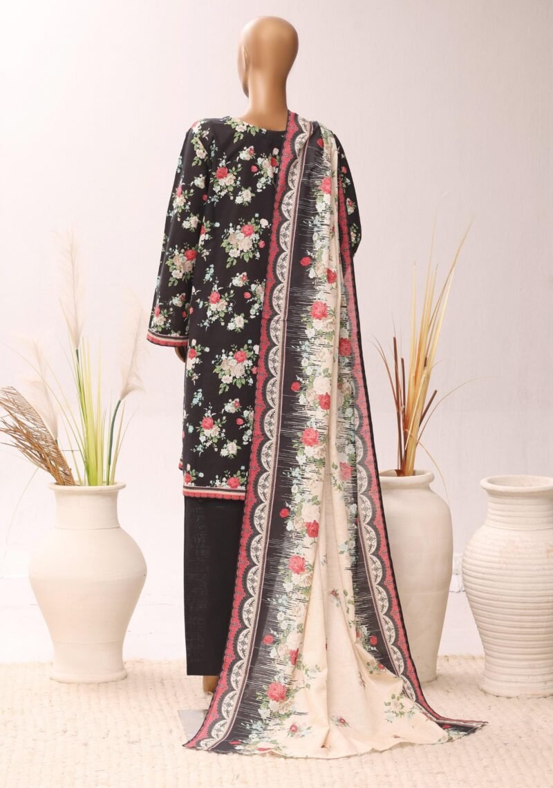 Midnight Bloom – Black Floral Printed Suit