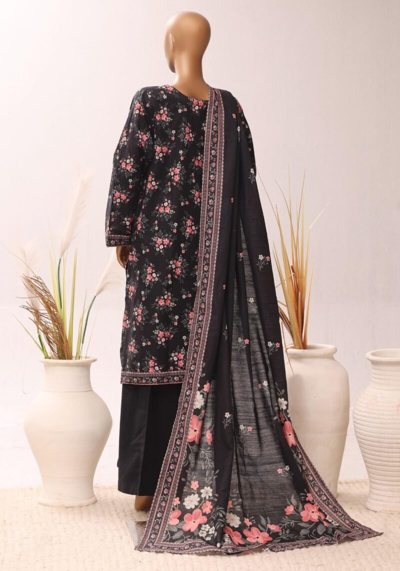 Noir Elegance – Printed Suit
