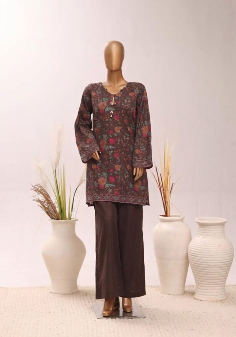 Rustic Bloom – Deep Brown Suit