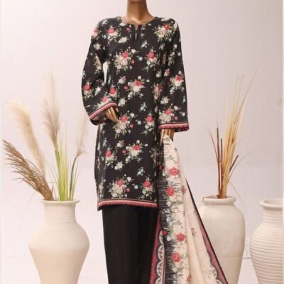 Midnight Bloom – Black Floral Printed Suit